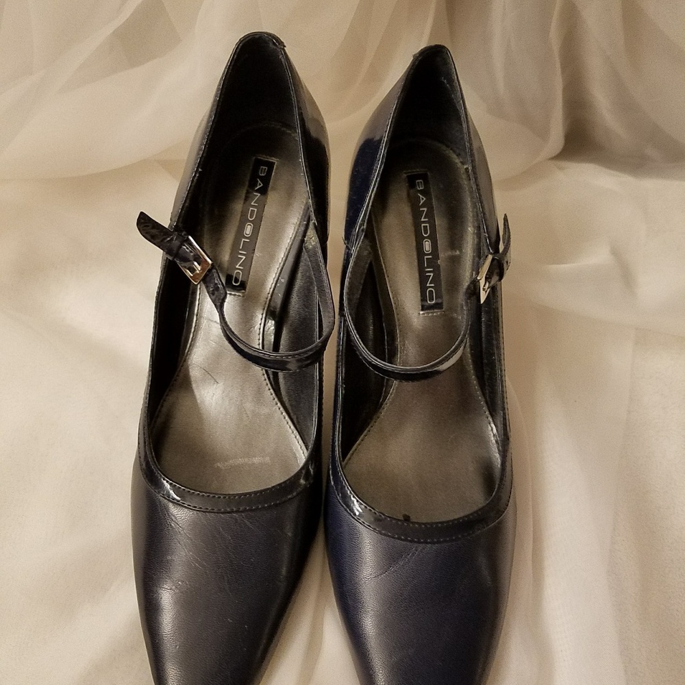 Y2K  Navy Blue Mary Jane Size 7.5 M